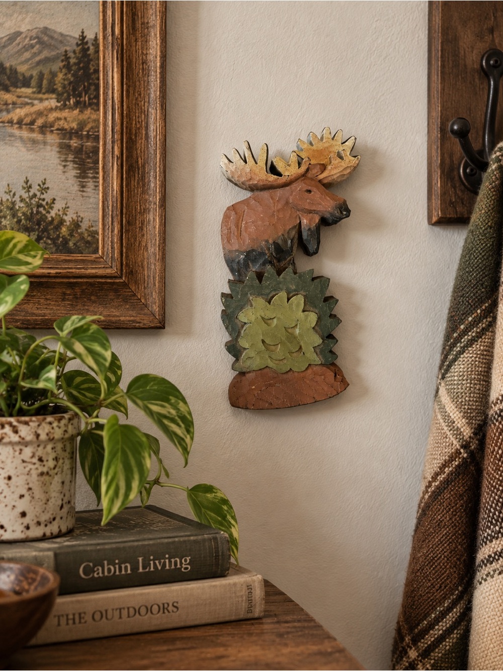 Vintage Moose Wall Accent